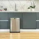 Waste bin Kitchen Move Grey Metal Stainless steel 60 L