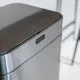 Waste bin Kitchen Move Grey Metal Stainless steel 60 L
