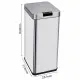 Waste bin Kitchen Move Grey 50 L