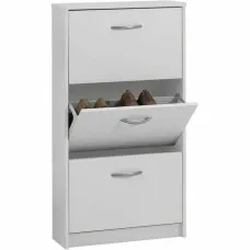 Shoe Rack FMD White 58,5 x 104,5 x 17 cm