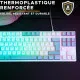 Teclado The G-Lab KEYZ CAESIUM Gris Azerty Francés
