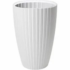 Plant pot Garden ID Fancy White Polyethylene 40 x 58 cm