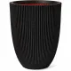 Macetero Capi Europe Negro Plástico Redondo