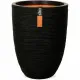 Macetero Capi Europe Negro Plástico Redondo