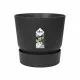 Maceta Elho Negro Plástico Redondo Moderno Ø 47 cm