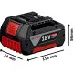 Batería de litio recargable BOSCH Professional GBA 18 V 4 Ah