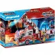 Playset de Vehículos   Playmobil Fire Truck with Ladder 70935         113 Piezas  