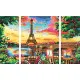 Paint by Numbers Set Ravensburger 20134 80 x 50 cm 4 Pieces 1 Piece 4 Units