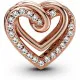 Charm Mujer Pandora SPARKLING ENTWINED HEARTS