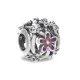 Abalorio Mujer Pandora OPENWORK PURPLE DAISY Plateado Morado