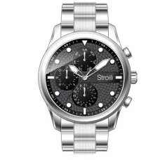 Reloj Hombre Stroili 1683278 Negro Plateado