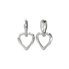 Ladies' Earrings Guess JUBE04617JWRHT-U Silver