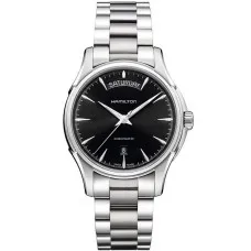 Men's Watch Hamilton JAZZMASTER DAY-DATE AUTOMATIC Black Silver (Ø 40 mm)