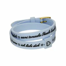 Ladies' Bracelet il mezzometro I LOVE YOU GOLD - BRACCIALE IN SILICONE/SILICONE BRACELET
