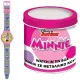 Reloj Infantil Minnie Mouse MINNIE  - TIN BOX Ø 33 mm