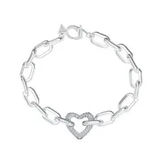 Ladies' Bracelet Guess JUBB05016JWRHS Silver