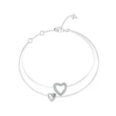 Ladies' Bracelet Guess JUBB05027JWRHS Silver