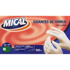 Guantes Desechables Mical VINILO TALLA M M (100 Unidades)