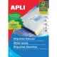 Adhesive labels Apli 1264 100 Sheets 210 x 148 mm White