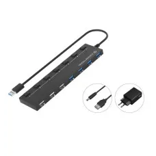 USB Hub Conceptronic 110516907101 Black 90 cm 7-in-1 (1 Unit)