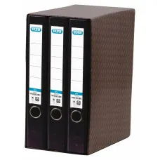 Carpeta de anillas Elba 100580060 Negro A4 3 Unidades