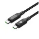 Cable USB-C Celly USBCUSBC100WLED Negro