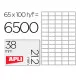 Etiquetas adhesivas Apli 1283 Blanco 100 Hojas 38 x 21,2 mm