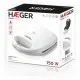 Sandwichera Haeger SM-75G.007A Blanco 750 W