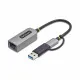 Cable USB Startech U2GA-USB-C-ETHERNET Gris