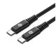Cable USB-C Celly USBCUSBC100WBK Negro 2 m