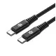 Cable USB-C Celly USBCUSBC100WBK Negro 2 m