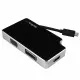 Adaptador USB C a VGA/HDMI/DVI Startech CDPVGDVHDB           Plata