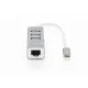USB Hub Digitus Grey Silver Aluminium