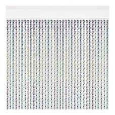 Cortina Acudam Cantabria Puertas Multicolor Exterior Plateado PVC Aluminio 90 x 210 cm