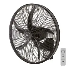 Ventilador de Pared EDM 33521 Negro 100 W Ø 45 cm