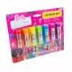 Bálsamo Labial con Color Barbie Infantil 7 Piezas