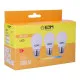 Pack de 3 bombillas LED EDM G 5 W E27 Ø 4,5 x 8 cm (3200 K)