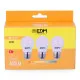 Pack de 3 bombillas LED EDM G 5 W E27 Ø 4,5 x 8 cm (3200 K)