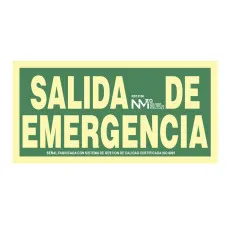Cartel Normaluz Salida de emergencia PVC