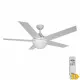 Ceiling Fan with Light EDM 33988 Adriatico White 60 W