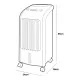 Portable Air Cooler EDM 33516 80 W 3,6 L