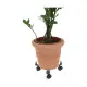 Soporte con Ruedas para Macetas Ajustable Gris Metal (30 cm)