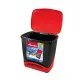 Waste bin Vileda ECO-LOGIC polypropylene 39 L Black Red Red/Black