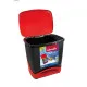 Waste bin Vileda ECO-LOGIC polypropylene 39 L Black Red Red/Black