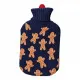 Hot Water Bottle EDM 76781 Black Wool 2 L