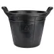 Cubo con Asa Bellota 18 L industrial Negro Goma de caucho Resistente