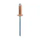 Rivets Rapid 5001462 Spindle Ø 4 x 10 mm Copper Aluminium (50 Units)