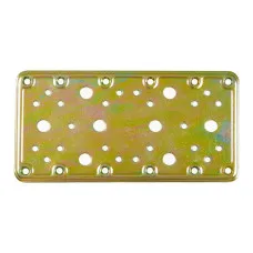 Placa de Fijación AMIG 503-12124 Bicromatado Dorado Acero (200 x 100 mm)