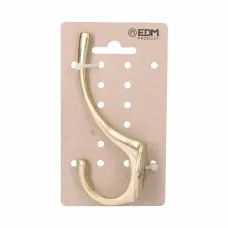 Colgador EDM 85158 Dorado Latón pulido Doble