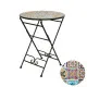 Ironwork Side Table Praha Circular Black Iron (Ø 60 cm)